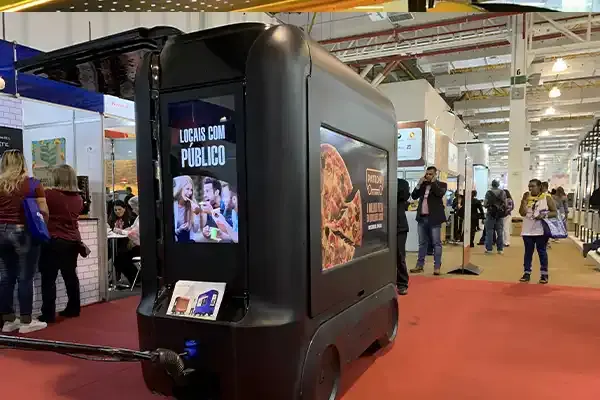 Unidade Smart Moov preta de café em feira